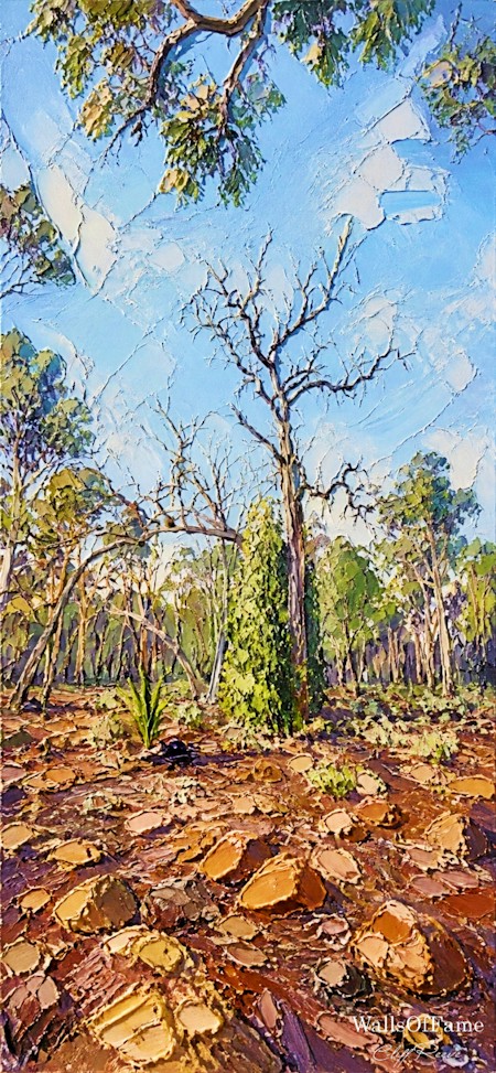 Digital painting of my photo, showing the beauty of the bush